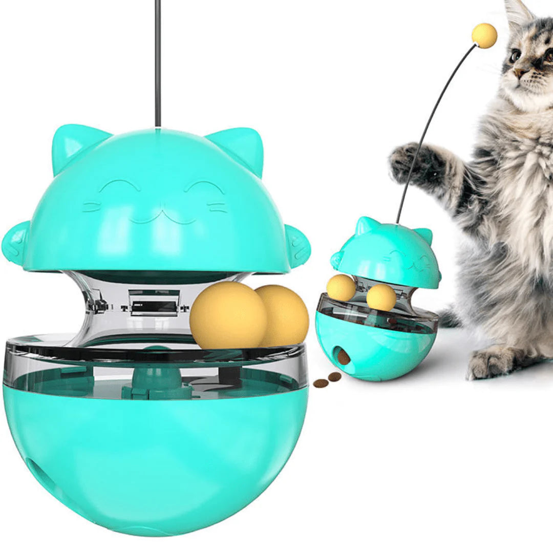 Lucky Kitty Spinning Food Dispenser Ball