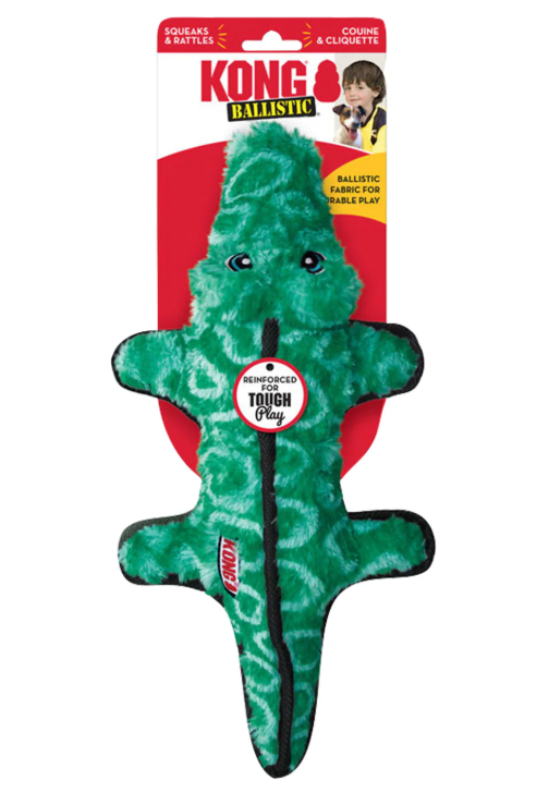 Kong Ballistic Alligator Tough Dog Toy
