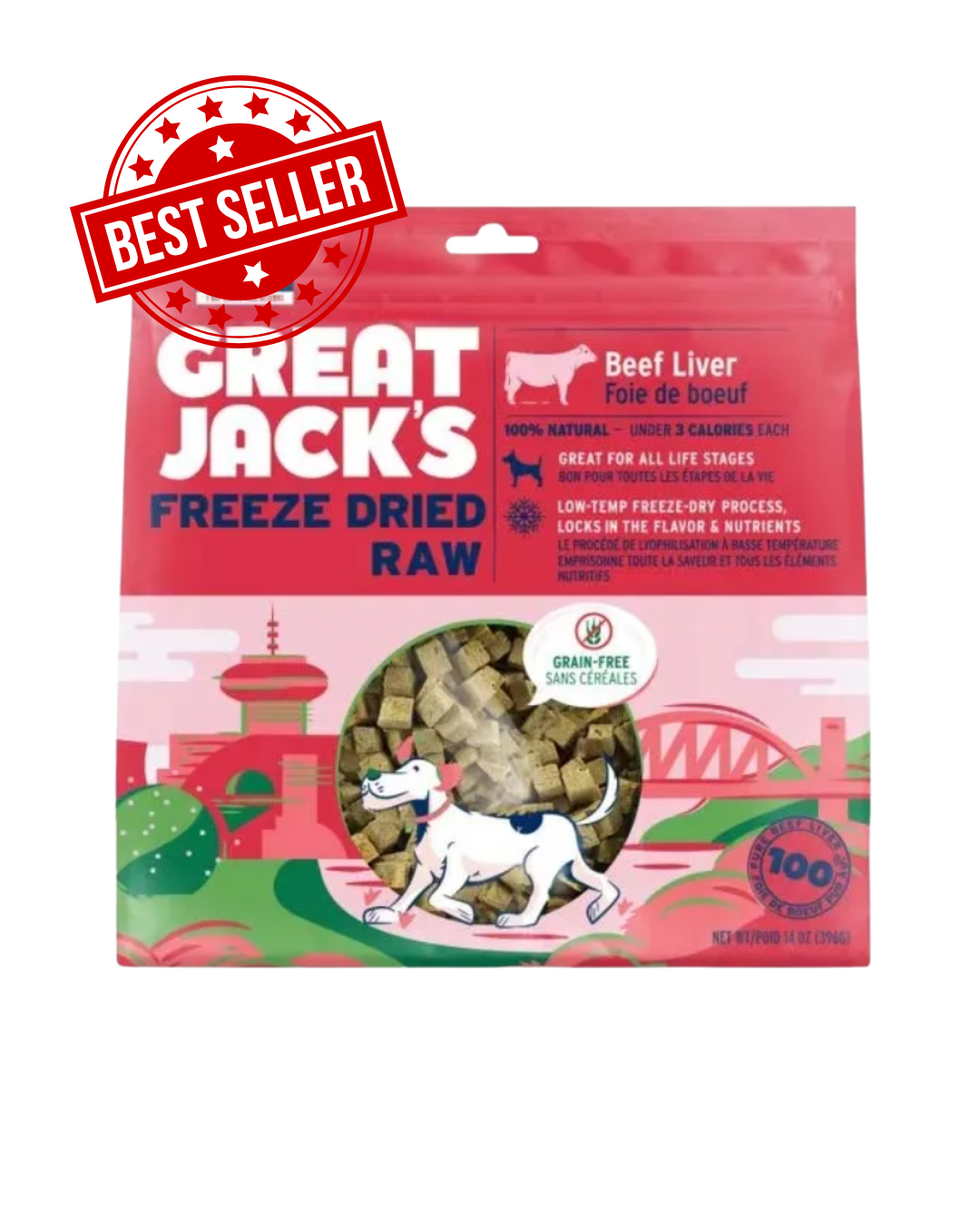 Great Jacks Freeze Dried Beef Liver (396g)